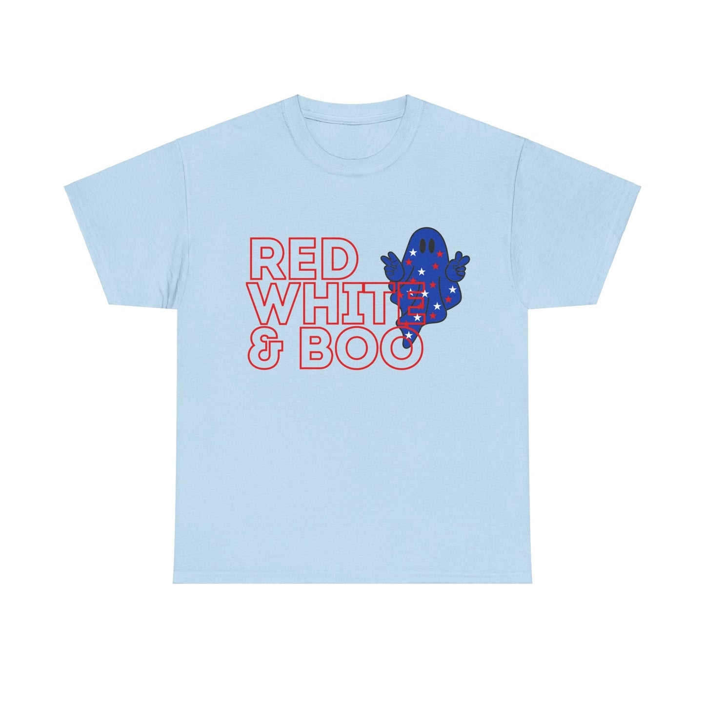 Red, White, & Boo - Unisex Heavy Cotton Tee
