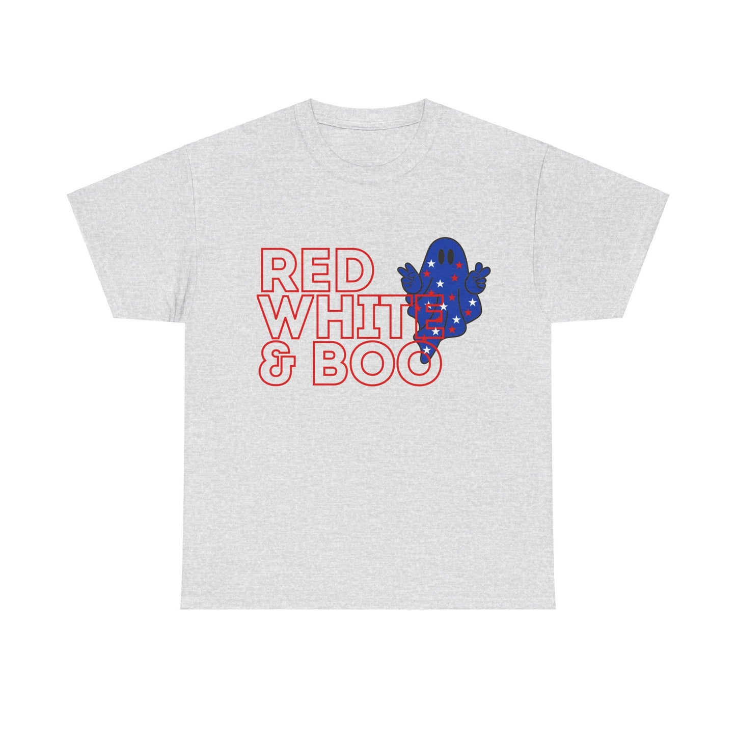 Red, White, & Boo - Unisex Heavy Cotton Tee
