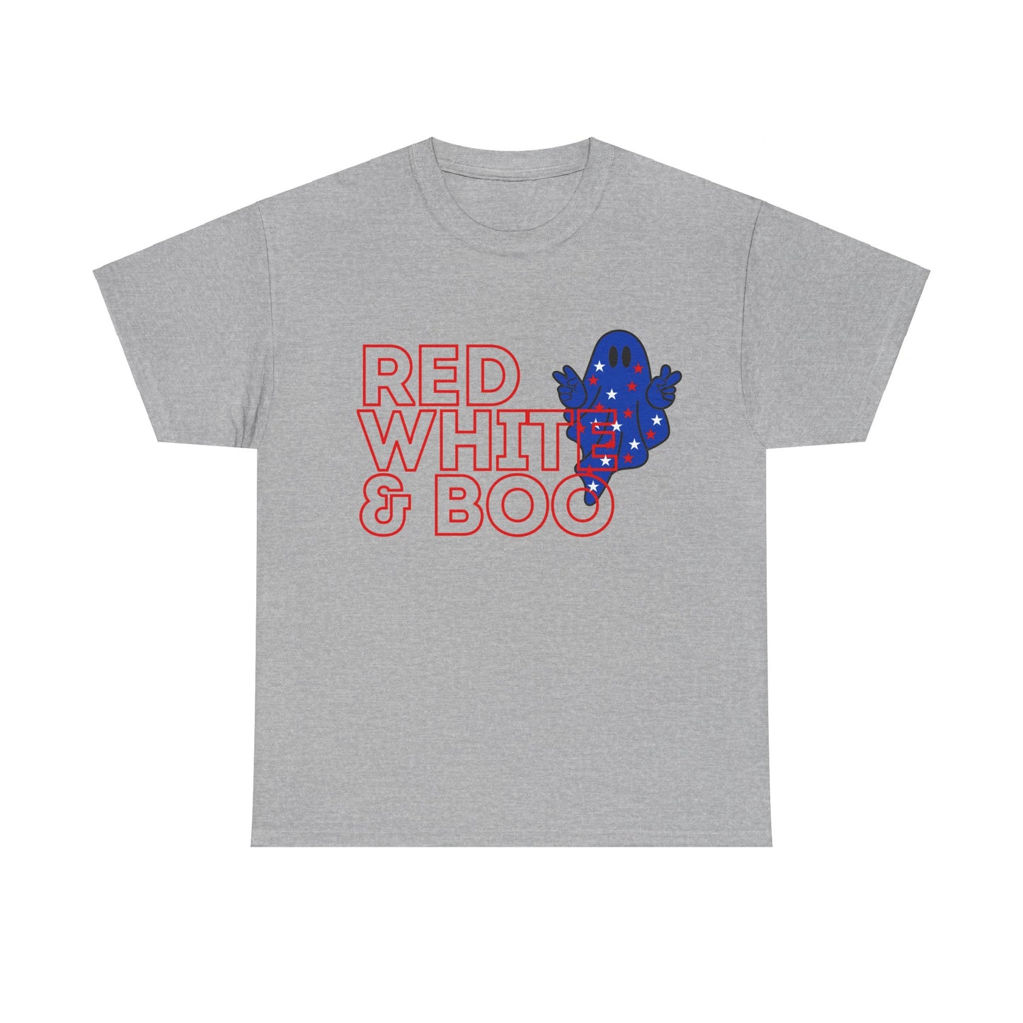 Red, White, & Boo - Unisex Heavy Cotton Tee