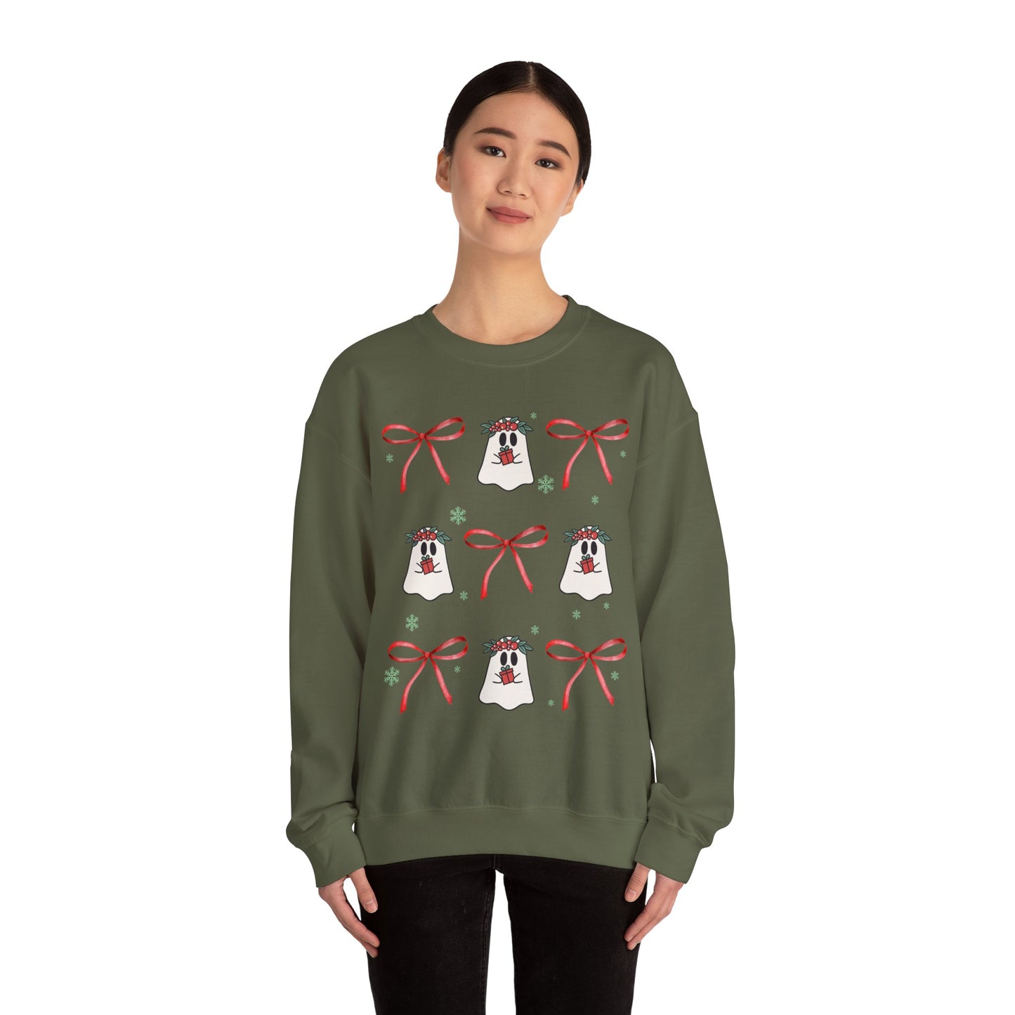 Ghosty Christmas - Unisex Heavy Blend™ Crewneck Sweatshirt