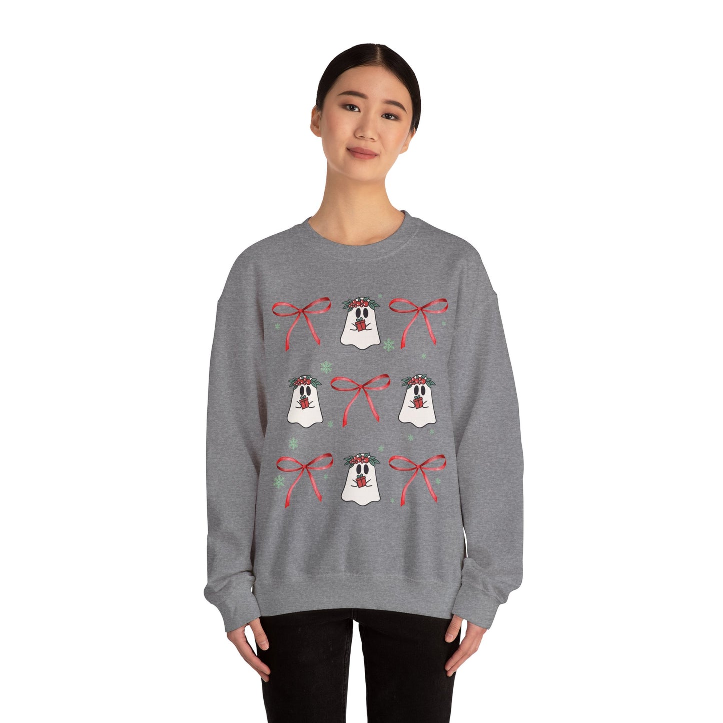 Ghosty Christmas - Unisex Heavy Blend™ Crewneck Sweatshirt
