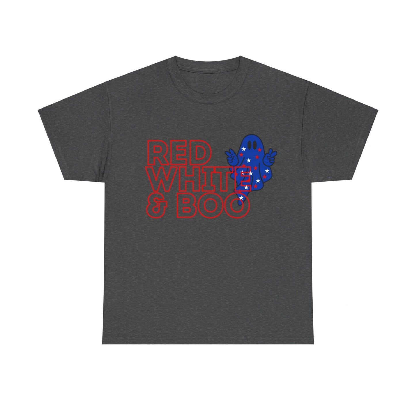 Red, White, & Boo - Unisex Heavy Cotton Tee
