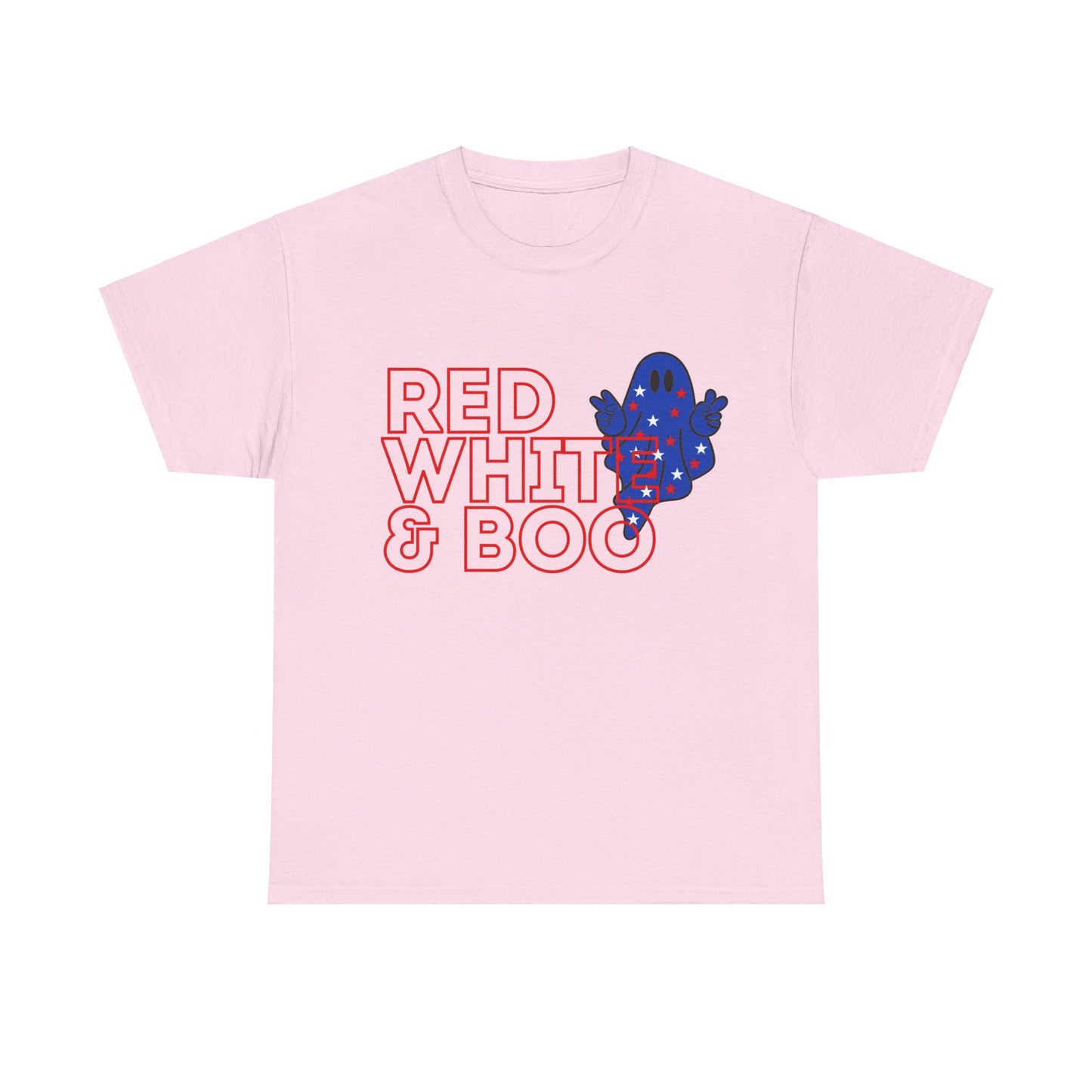 Red, White, & Boo - Unisex Heavy Cotton Tee