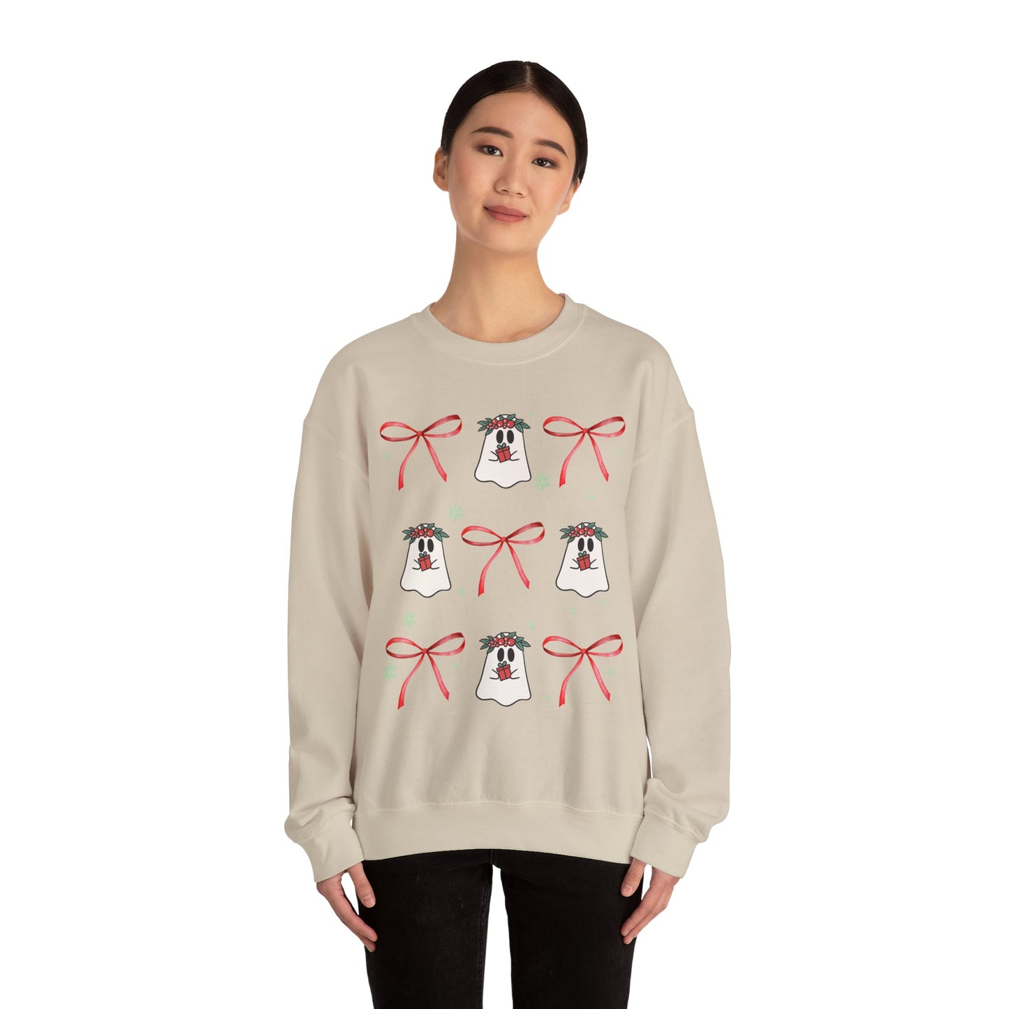Ghosty Christmas - Unisex Heavy Blend™ Crewneck Sweatshirt