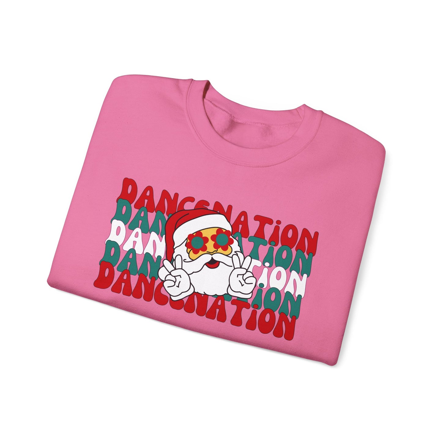 Pink Santa Christmas - Adult Unisex Heavy Blend™ Crewneck Sweatshirt