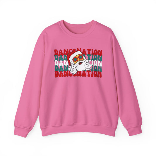 Pink Santa Christmas - Adult Unisex Heavy Blend™ Crewneck Sweatshirt