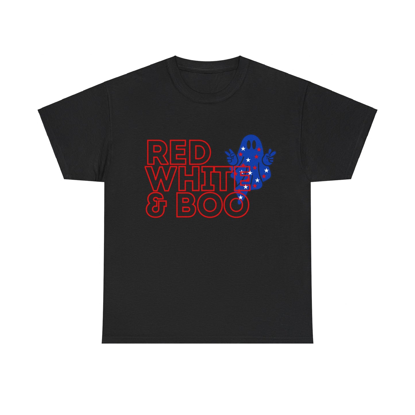 Red, White, & Boo - Unisex Heavy Cotton Tee