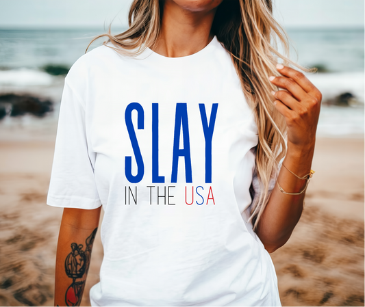 Slay in the USA - Unisex Softstyle T-Shirt